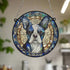 Boston Terrier Stained Glass Effect Suncatcher